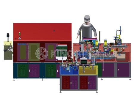 Automatic Iron Antenna Welding and Labeling Production Line